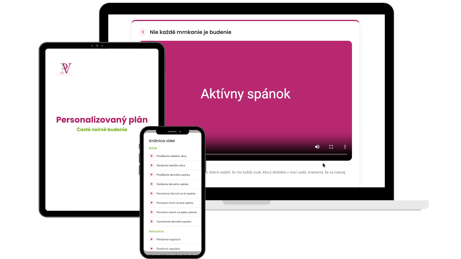 Náhľad aplikácie Časté nočné budenia